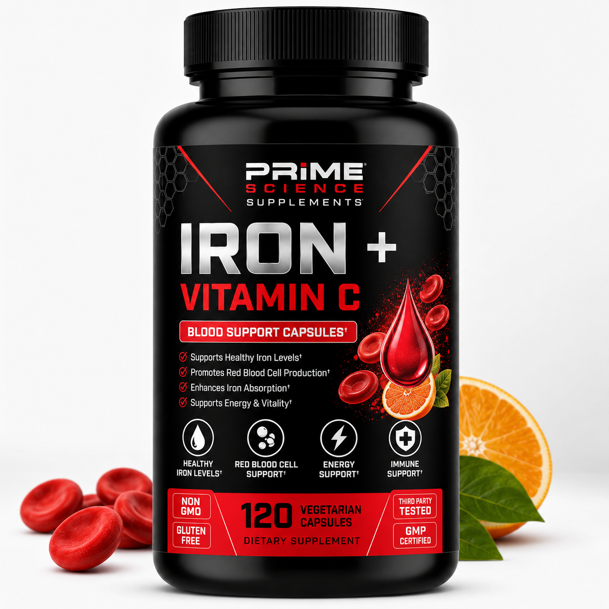 Iron + Vitamin C Blood Support Capsules