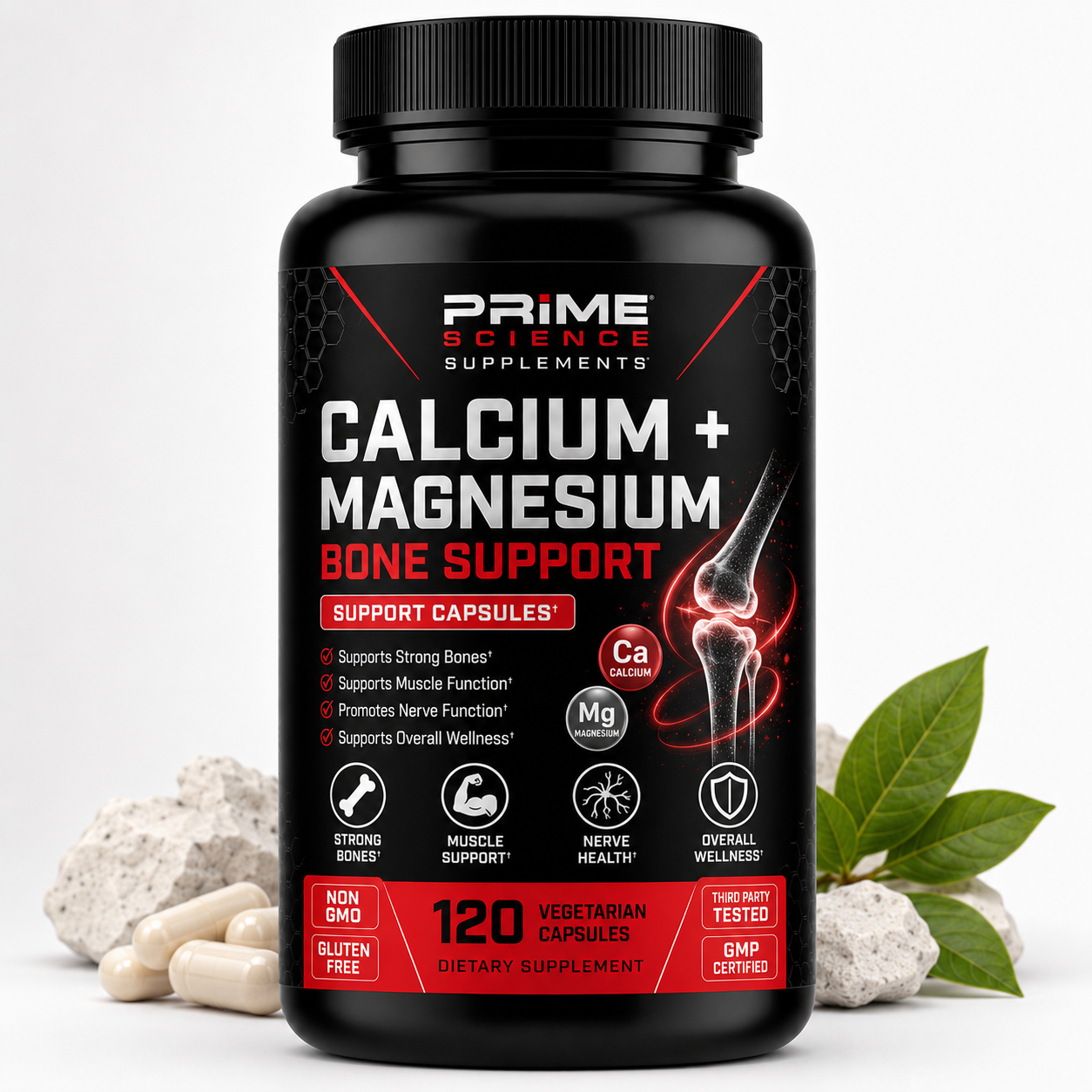 Calcium + Magnesium Bone Support Capsules